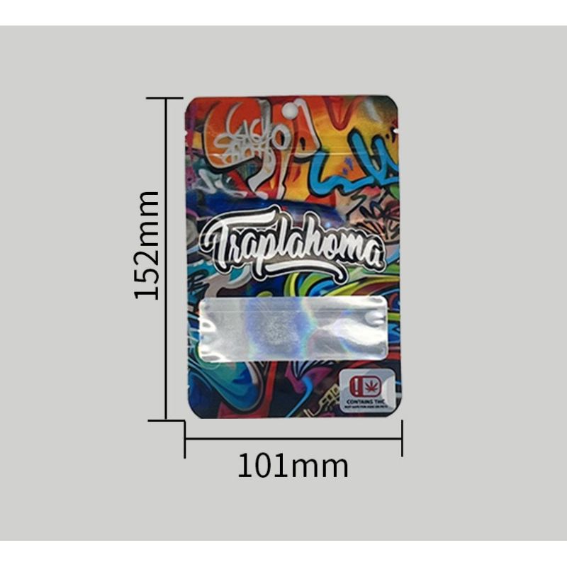 Alien Design Resealable Cannabis Mylar Bags